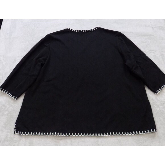 Nina Leonard Sweater 3X Comfy Office Minimal Classy Whipstitch (BUNDLE PRICE $6) - Picture 5 of 5